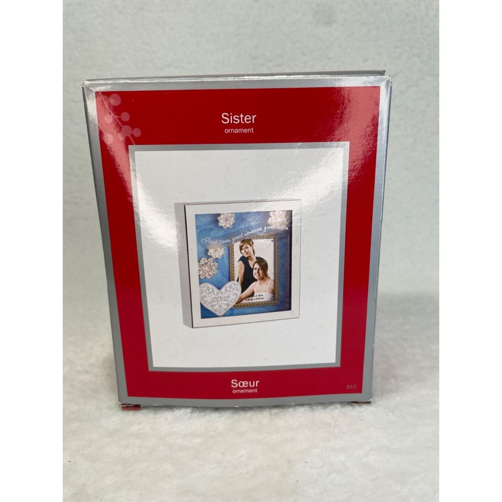 Carlton Cards Heirloom‎ 2012 Sister Ornament Photo Frame NIB